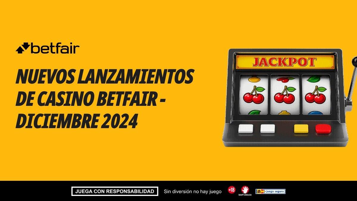 Betfair Casino: Nuevos lanzamientos de juegos en diciembre