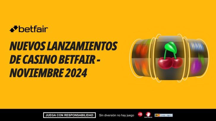 Betfair Casino: Nuevos lanzamientos de juegos en noviembre