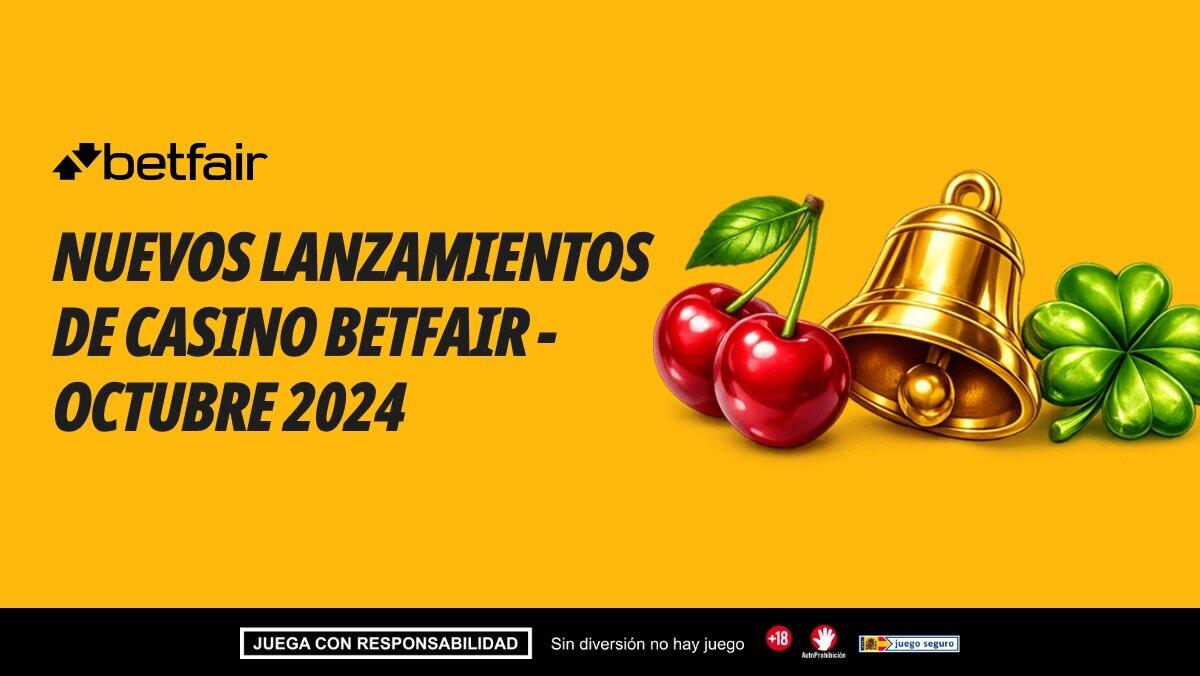 Betfair Casino: Nuevos lanzamientos de juegos en octubre