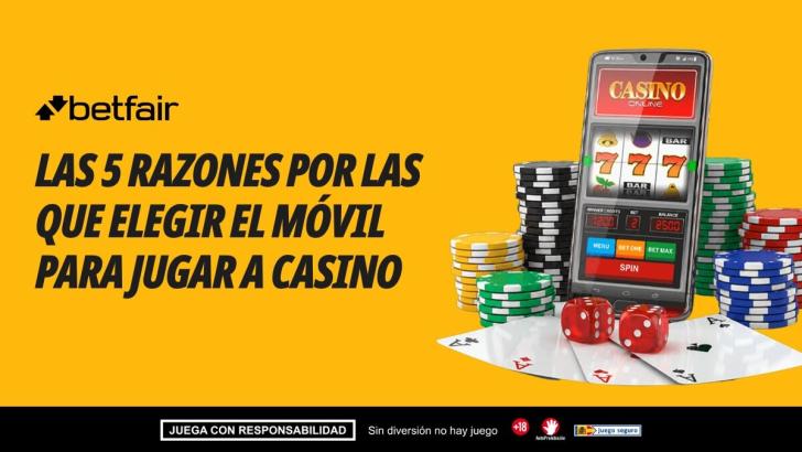 Las 5 razones por las que elegir el móvil para jugar a Casino