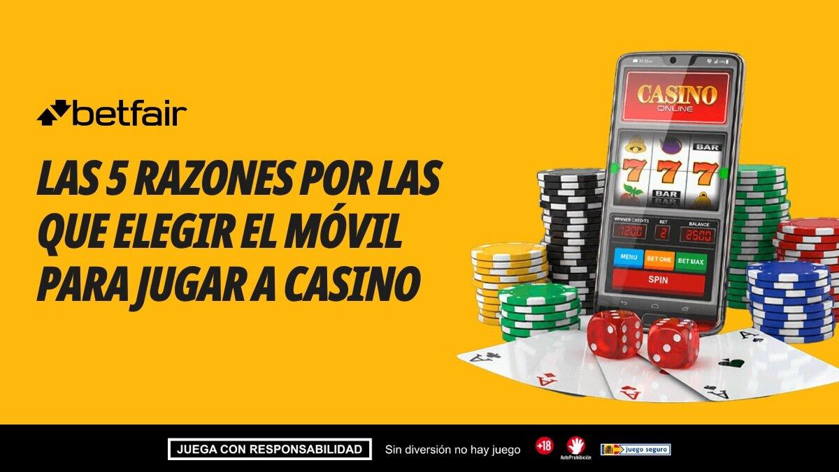 Las 5 razones por las que elegir el móvil para jugar a Casino